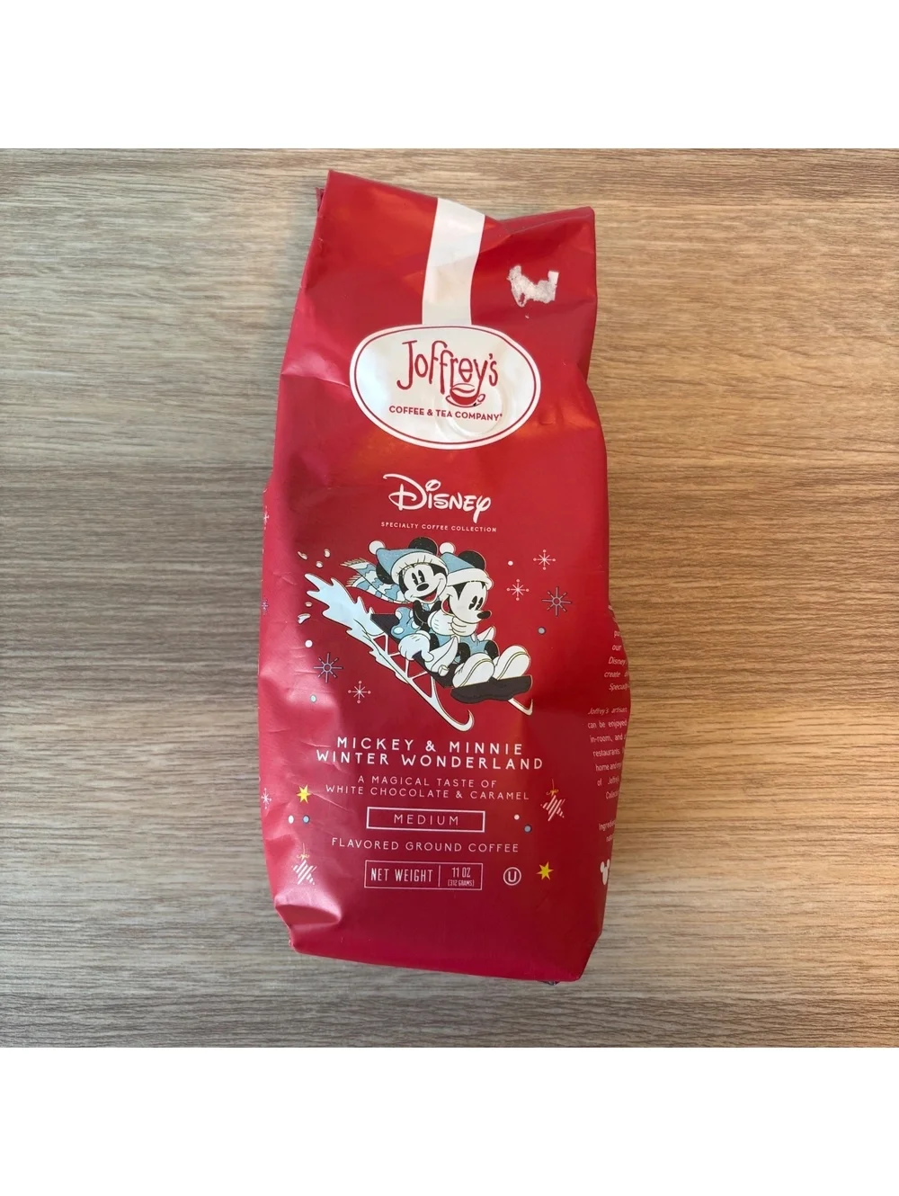 Joffrey’s Disney Mickey Minnie Winter Wonderland Coffee White Chocolate Caramel